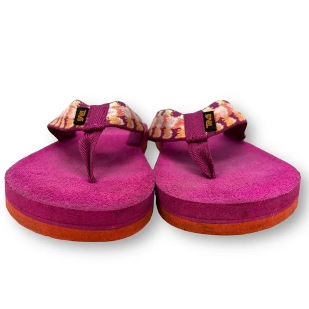 Teva Mush II Pink Flip Flops Big Girl/Women's Sz. 6